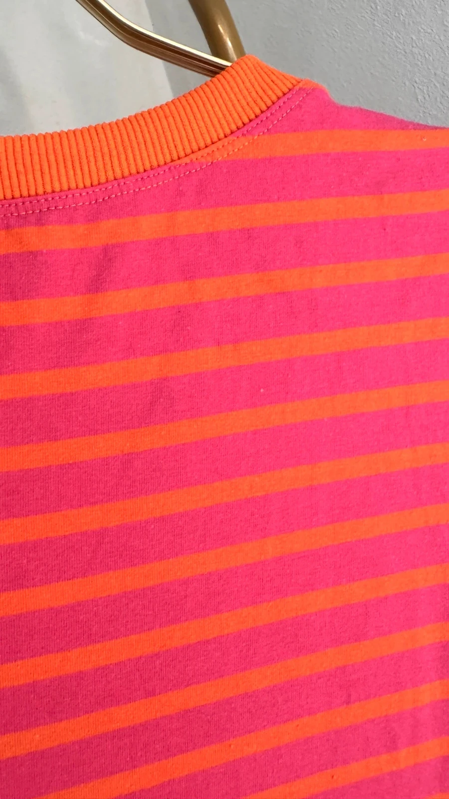 Mooie Roze en Oranje Gestreepte Tuniek T-Shirt • L/XL • TN281 – photo 6